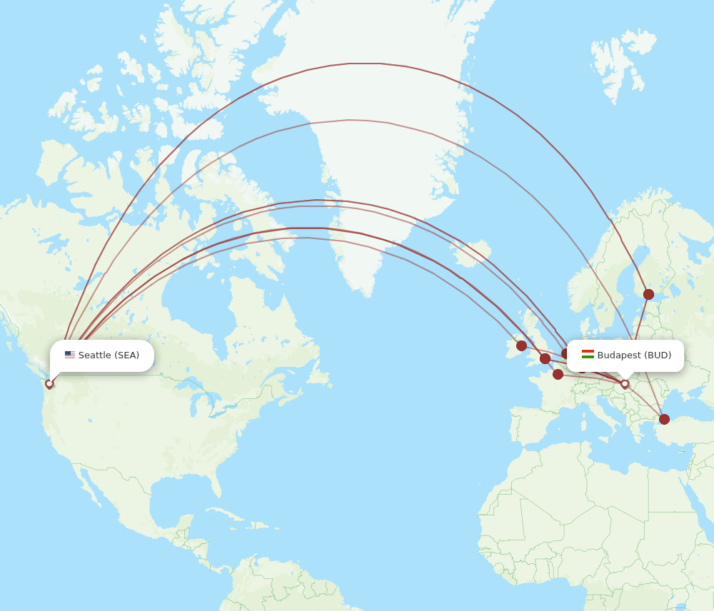 SEA-BUD flight routes