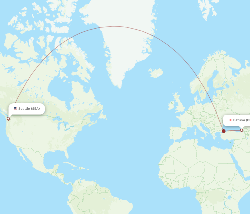 SEA-BUS flight routes