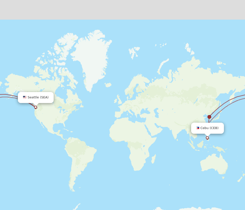 SEA-CEB flight routes