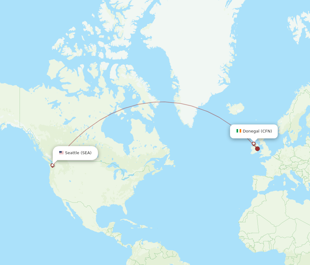 SEA-CFN flight routes