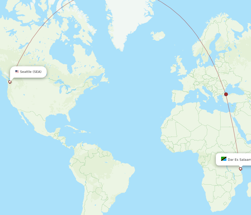 SEA-DAR flight routes