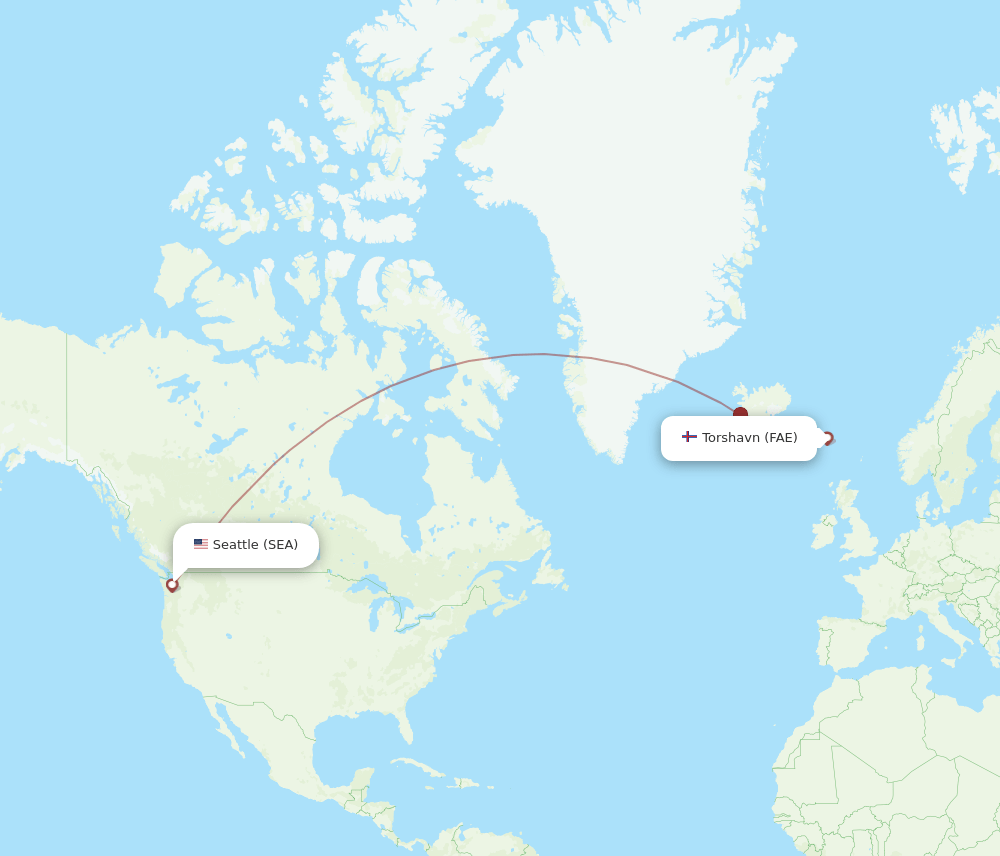 SEA-FAE flight routes