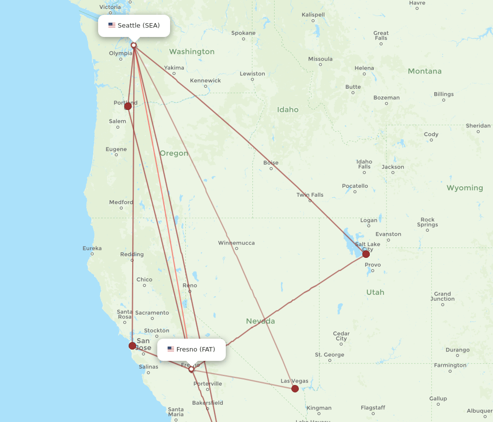 SEA-FAT flight routes
