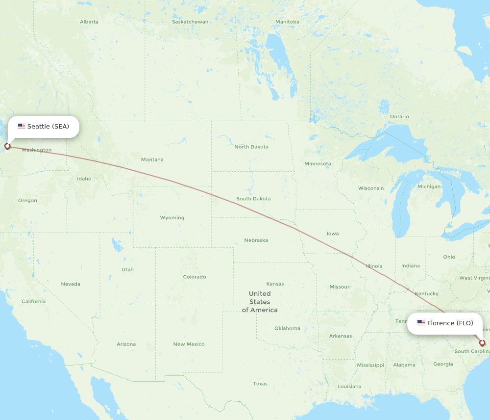 SEA-FLO flight routes