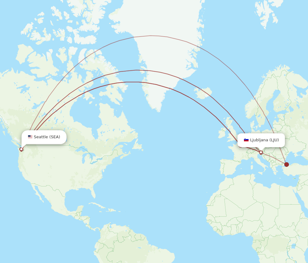 SEA-LJU flight routes