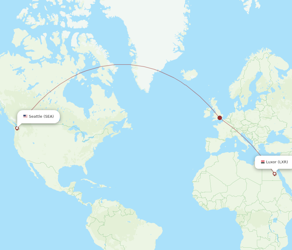 SEA-LXR flight routes