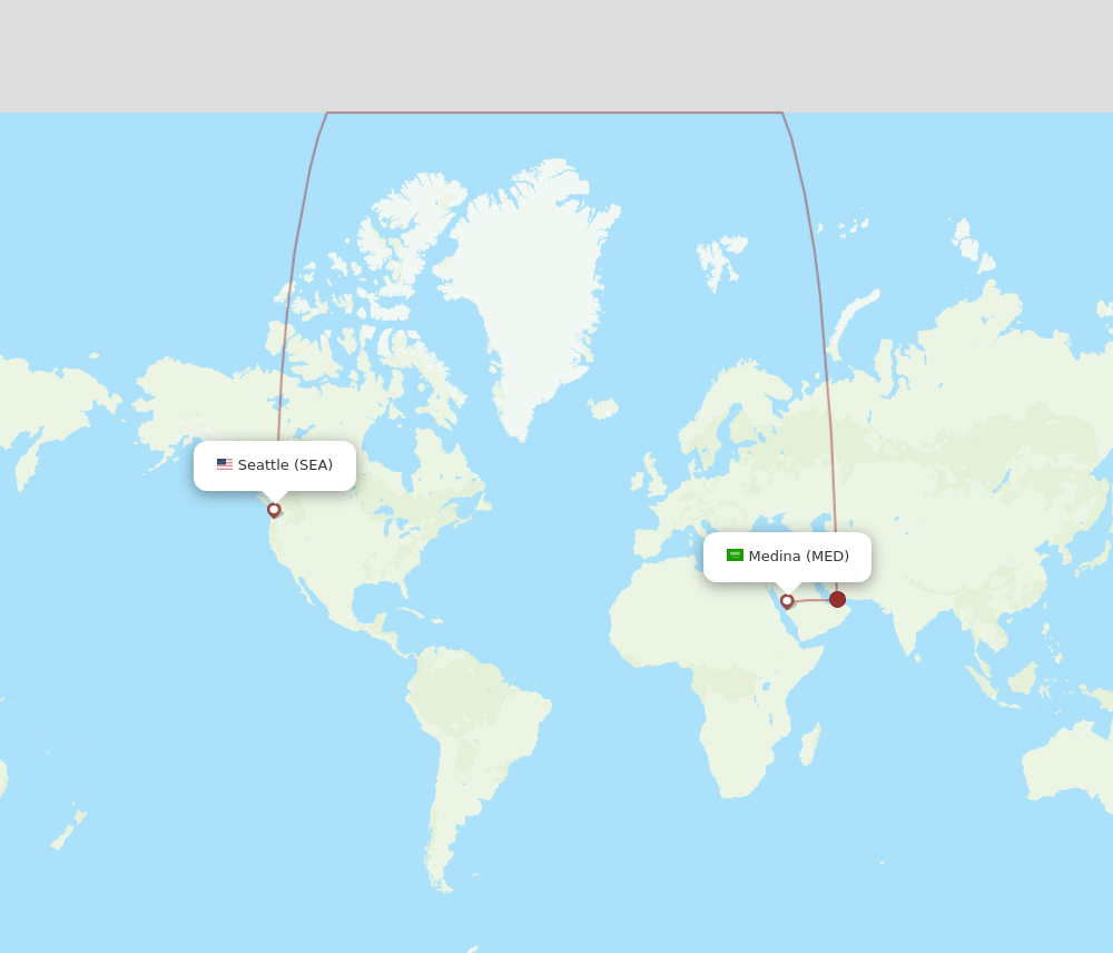SEA-MED flight routes