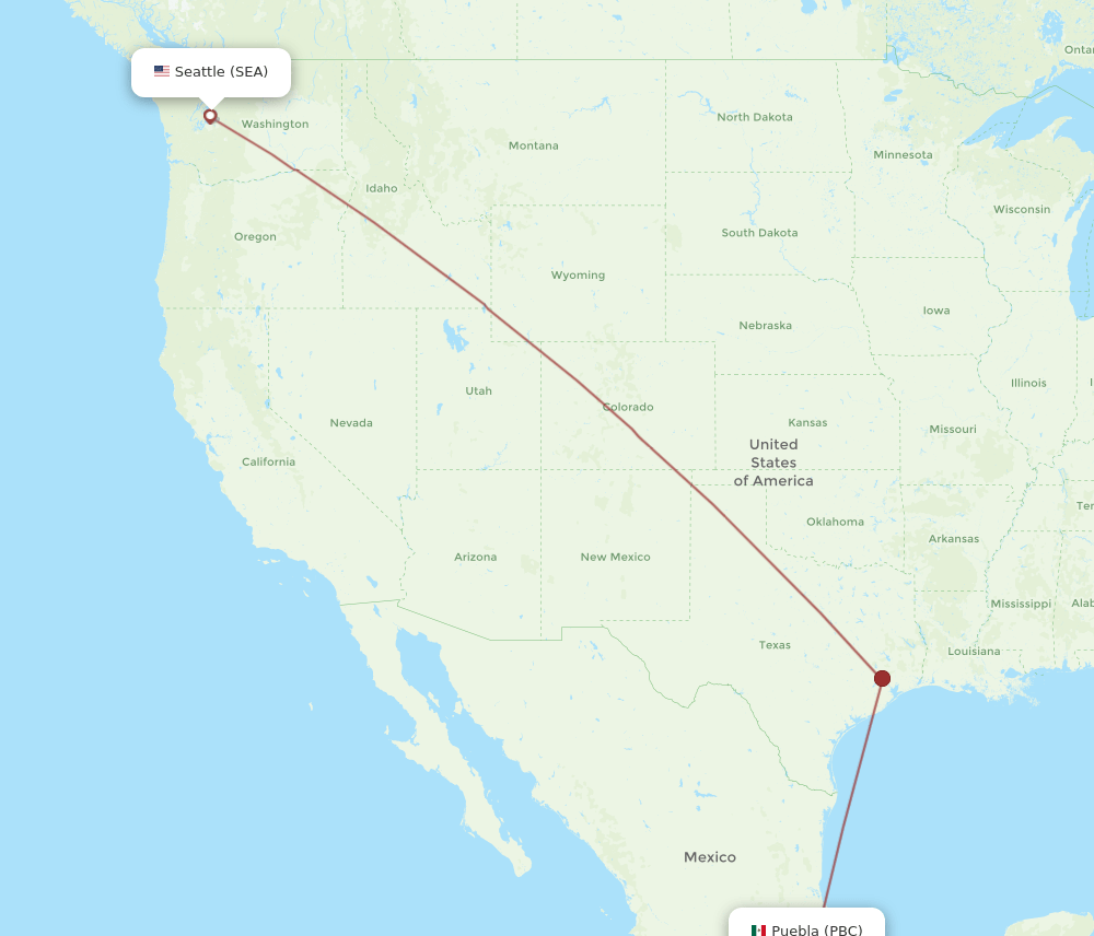 SEA-PBC flight routes