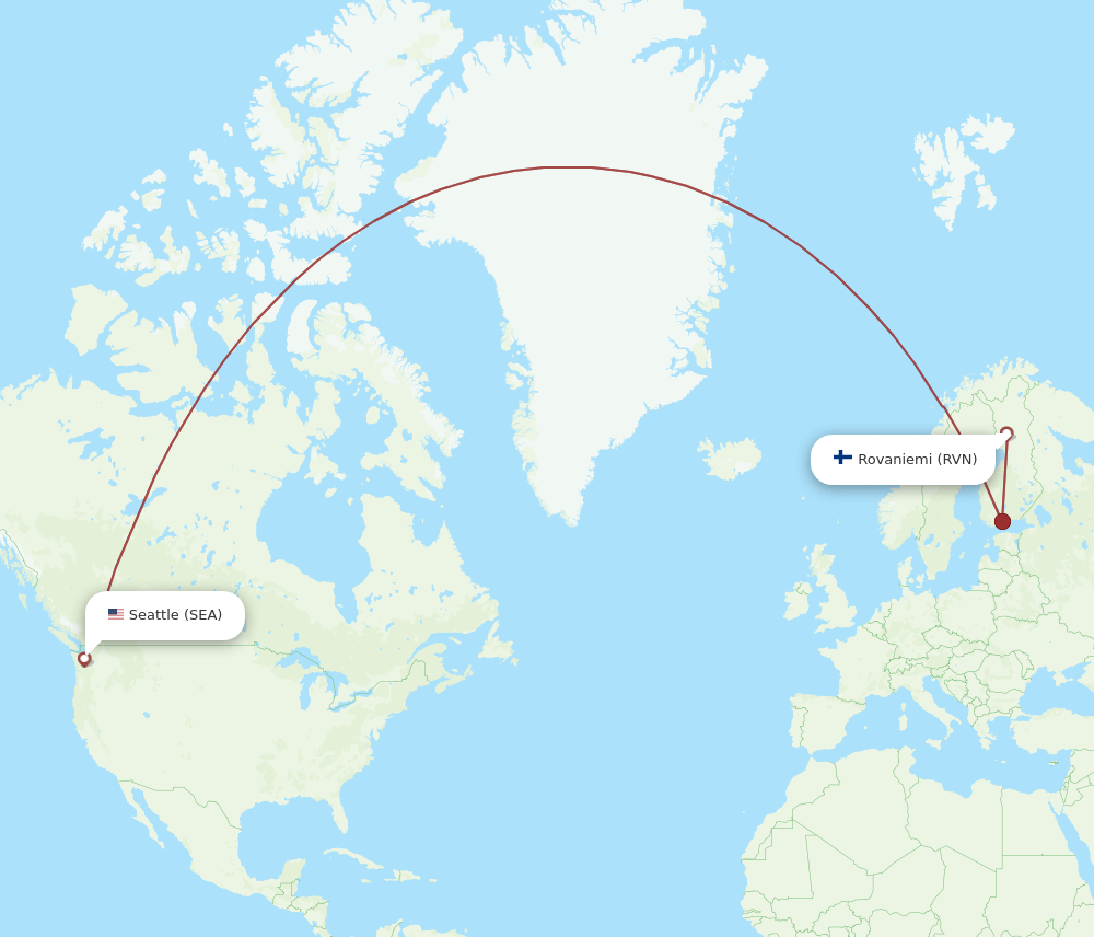 SEA-RVN flight routes