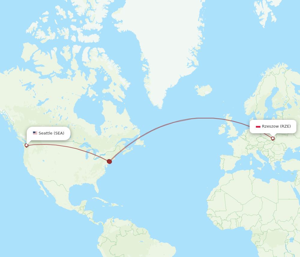 SEA-RZE flight routes
