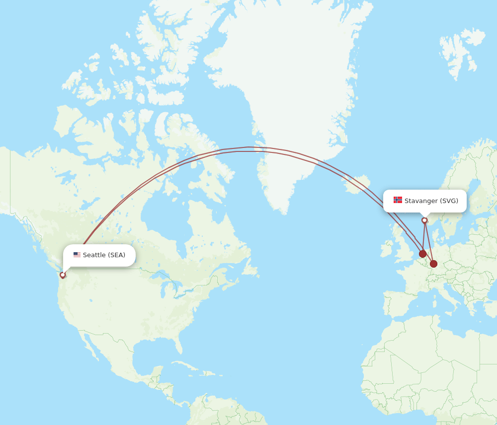 SEA-SVG flight routes