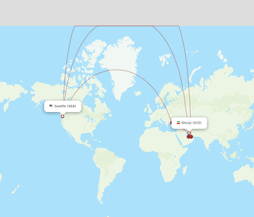 SEA-SYZ flight routes