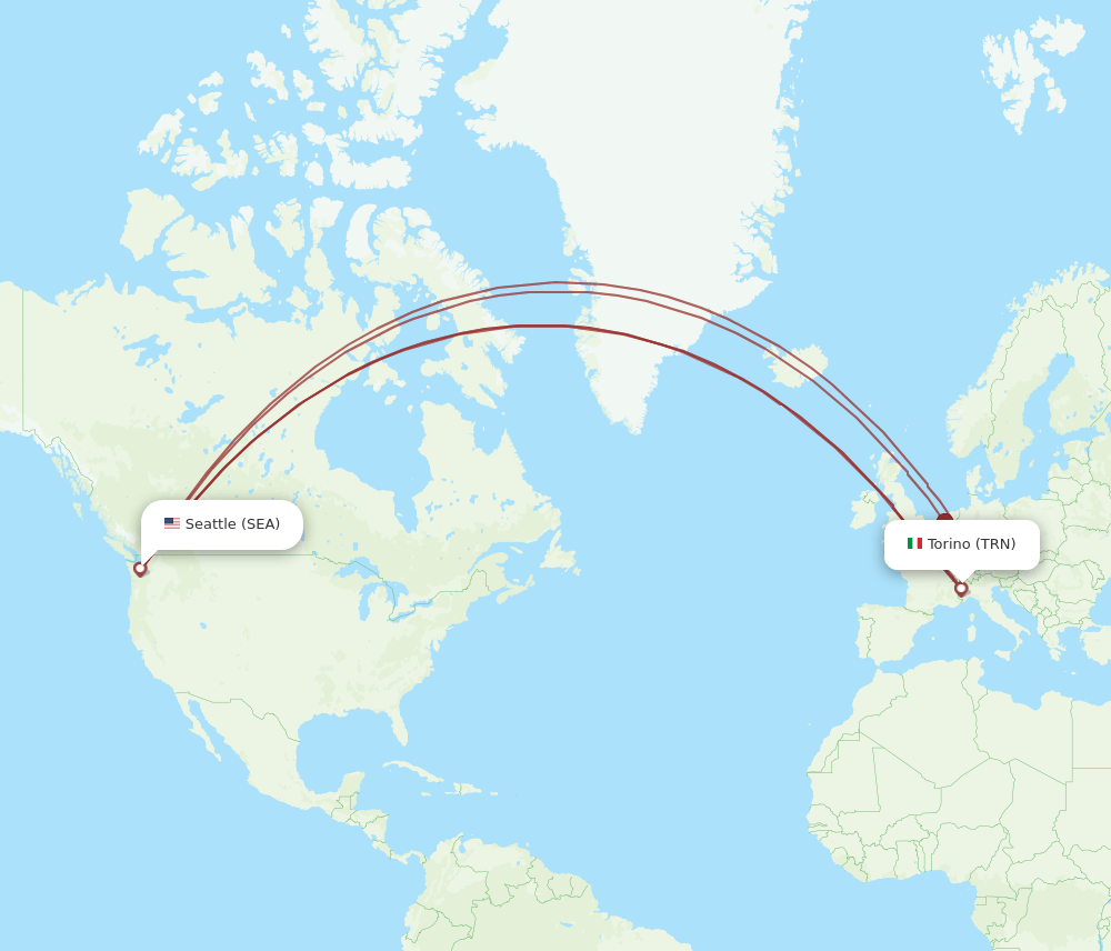 SEA-TRN flight routes