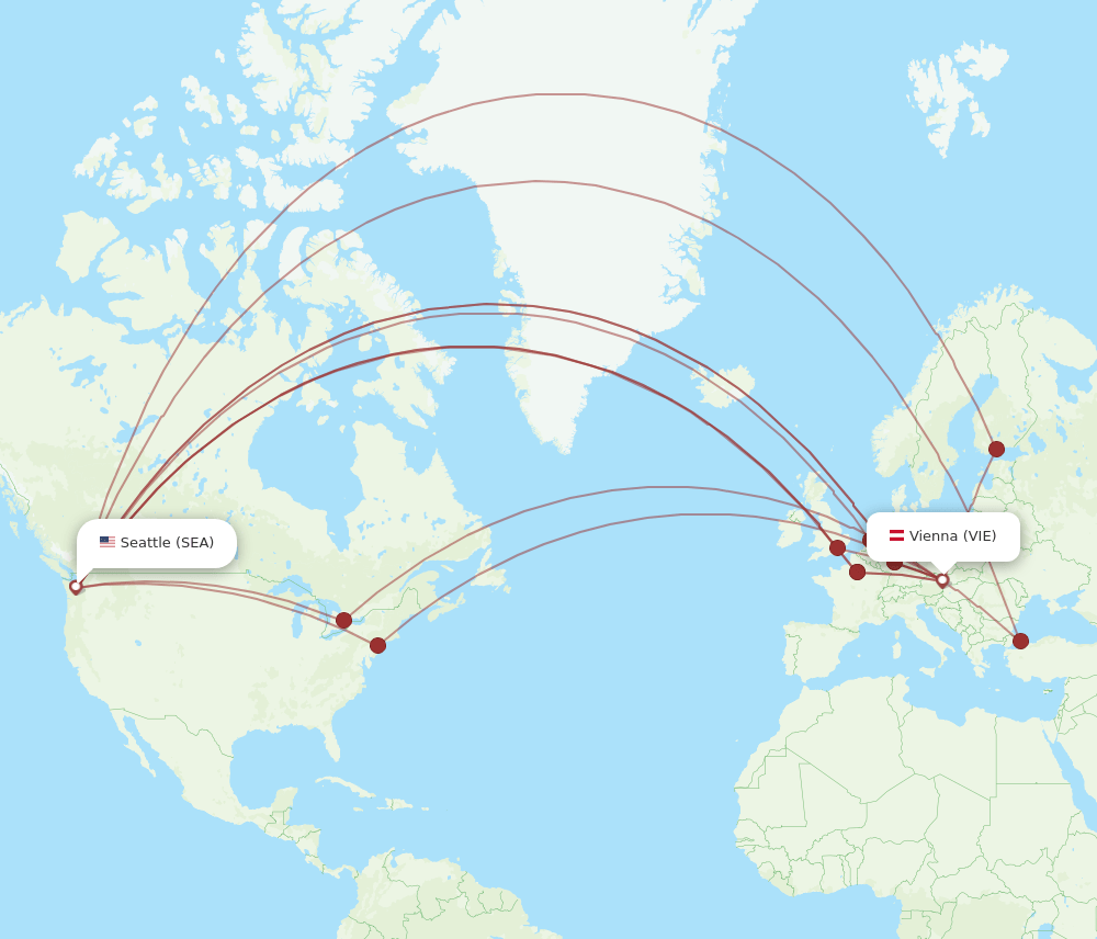 SEA-VIE flight routes