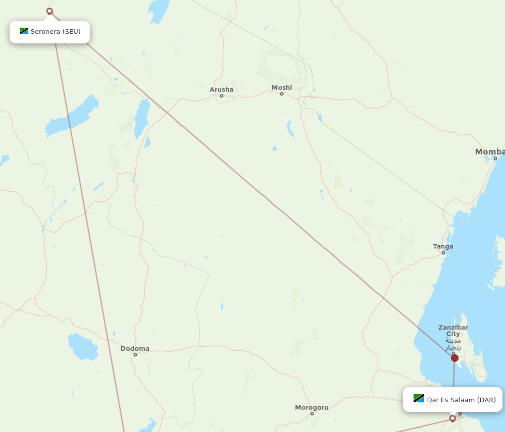 SEU-DAR flight routes