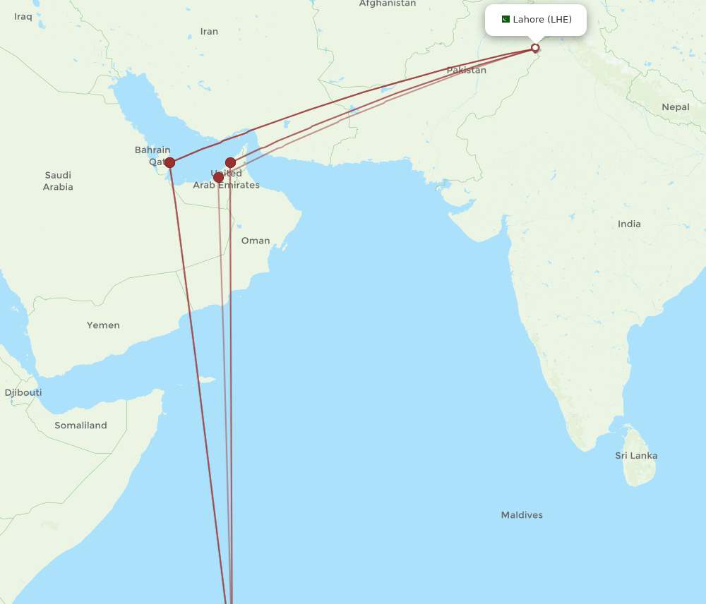 SEZ-LHE flight routes