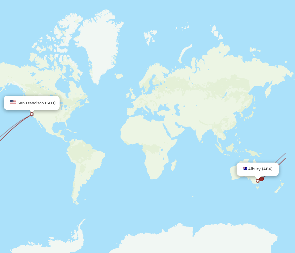 SFO-ABX flight routes