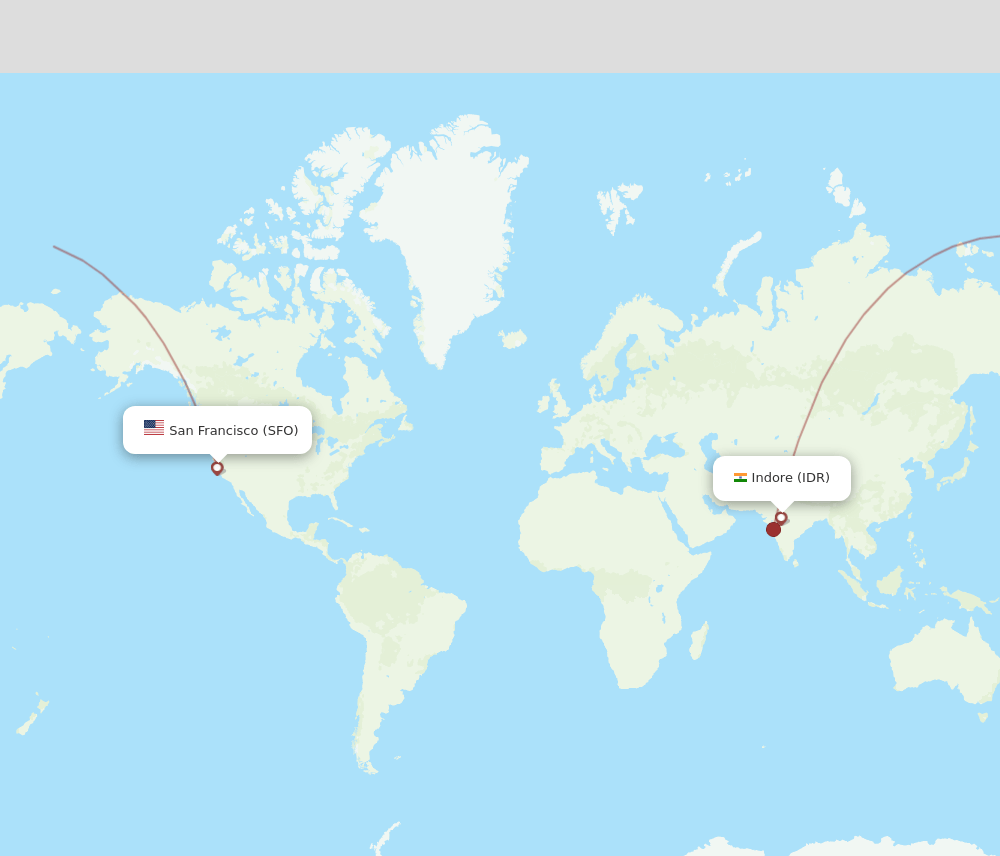 SFO-IDR flight routes