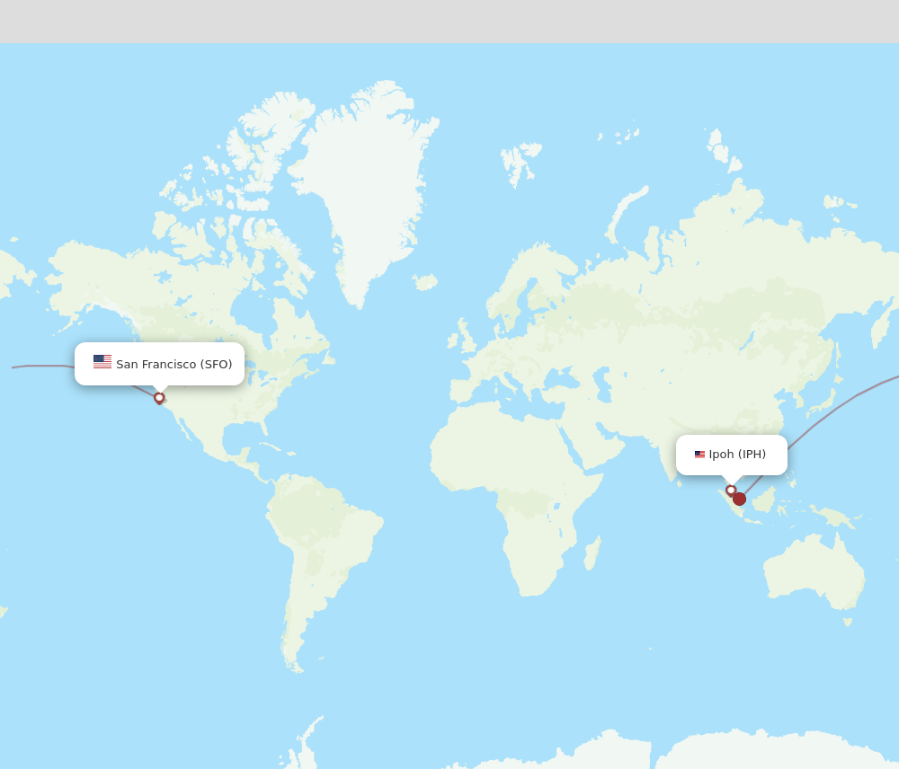 SFO-IPH flight routes