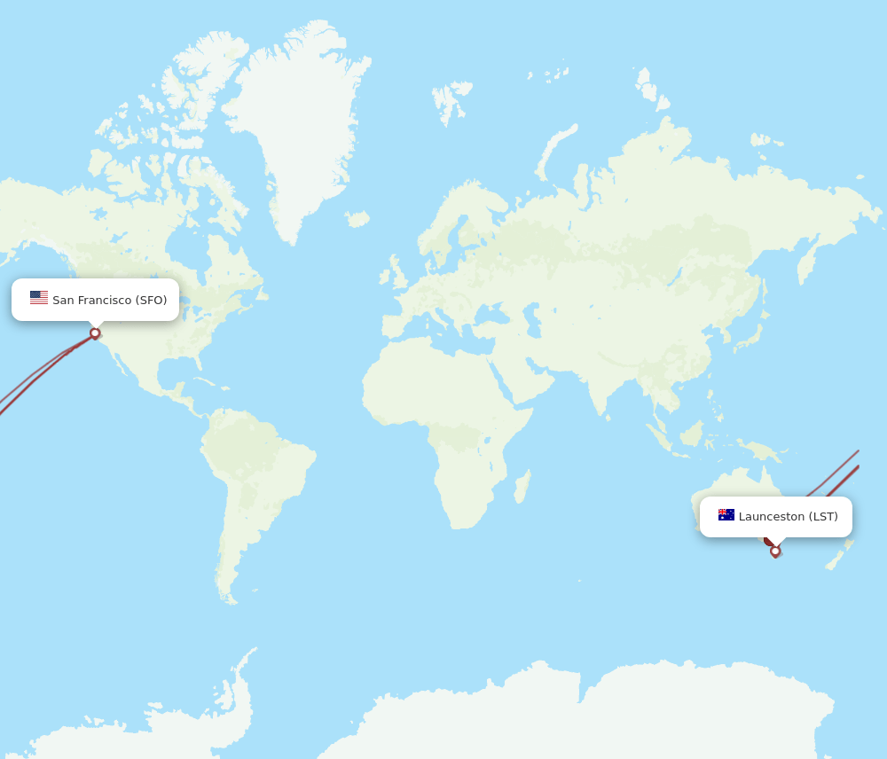 SFO-LST flight routes