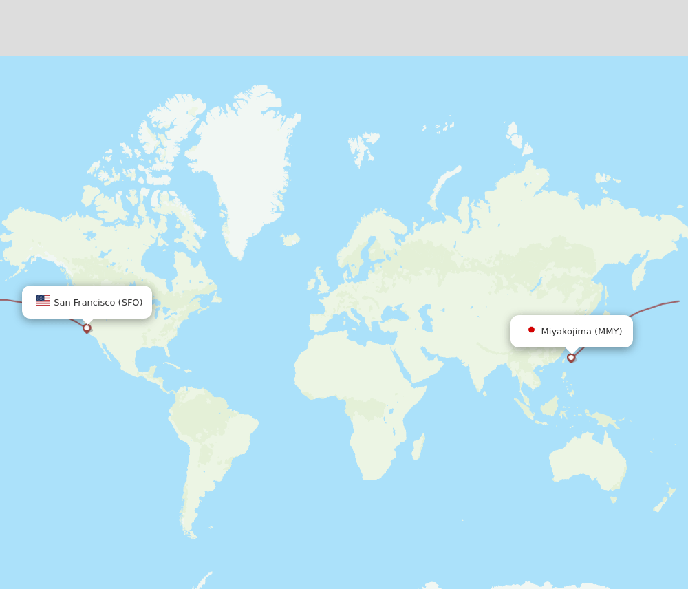 SFO-MMY flight routes