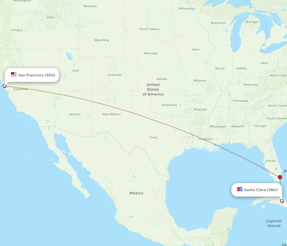 SFO-SNU flight routes