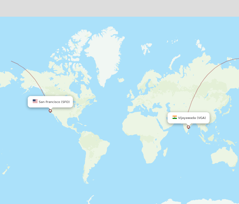 SFO-VGA flight routes