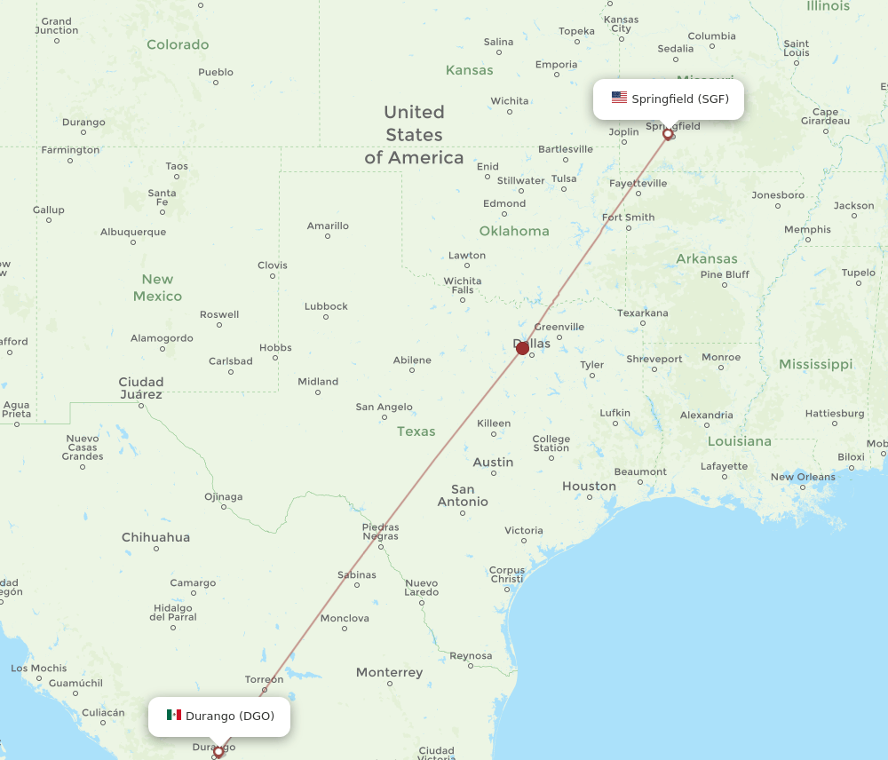 SGF-DGO flight routes