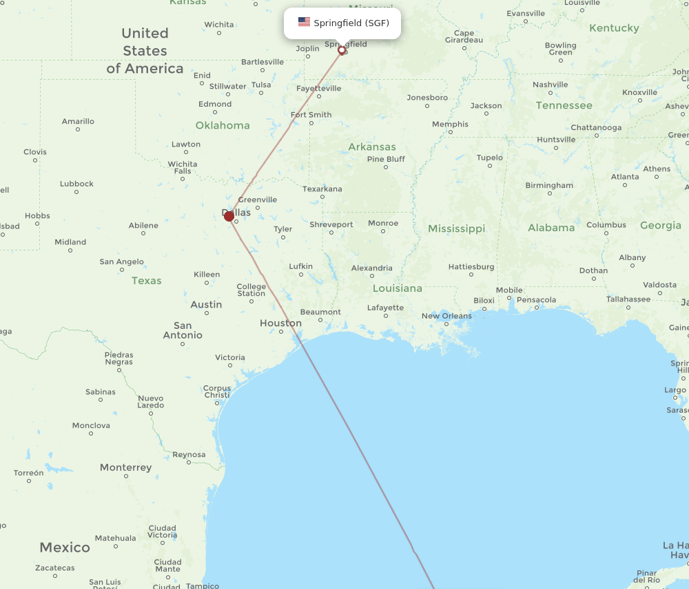 SGF-MID flight routes
