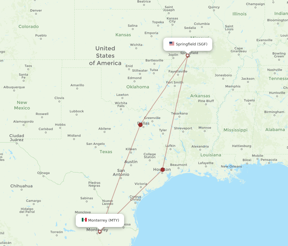 SGF-MTY flight routes