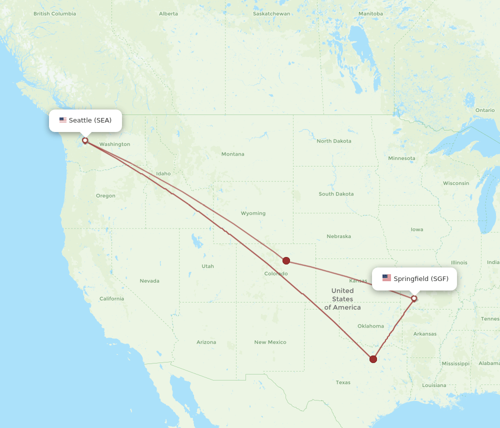 SGF-SEA flight routes