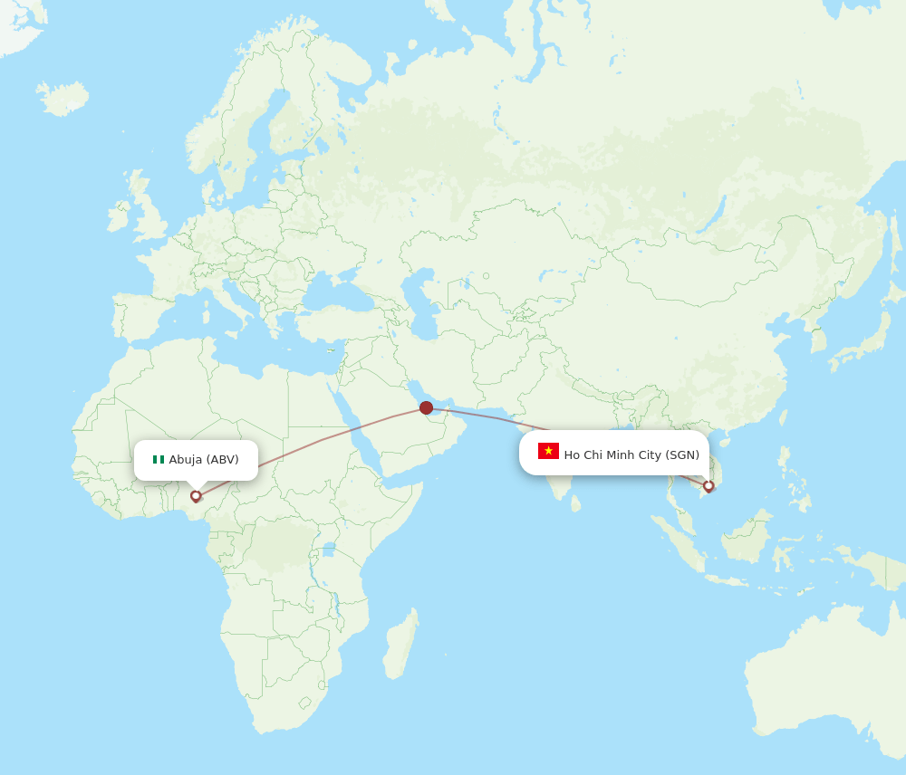 SGN-ABV flight routes
