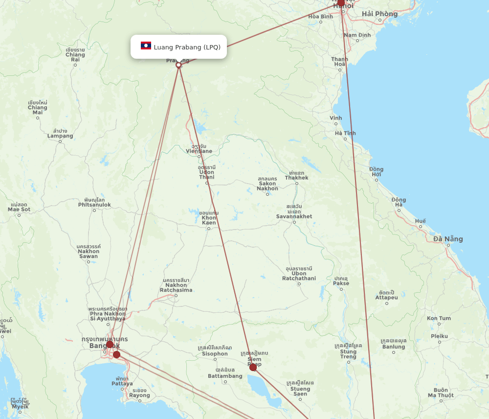 SGN-LPQ flight routes