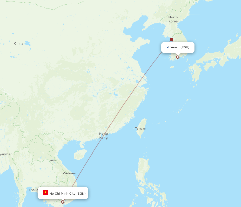 SGN-RSU flight routes