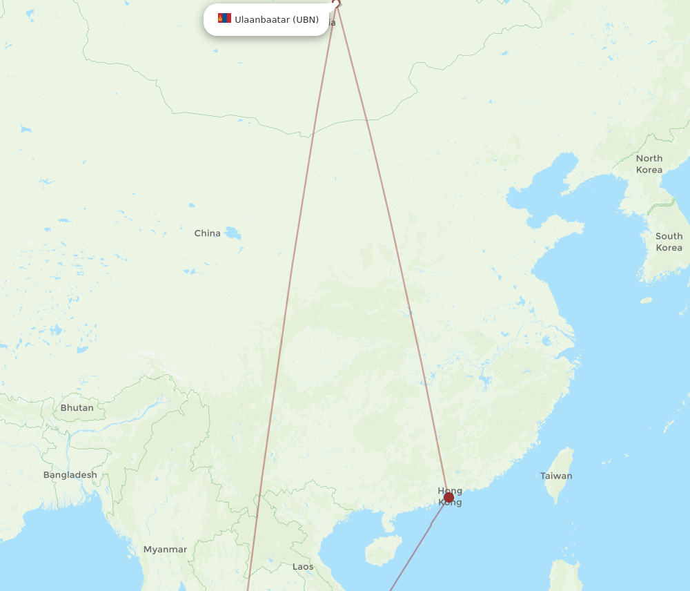 SGN-UBN flight routes
