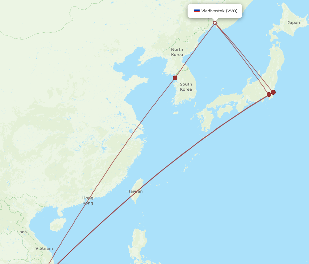 SGN-VVO flight routes