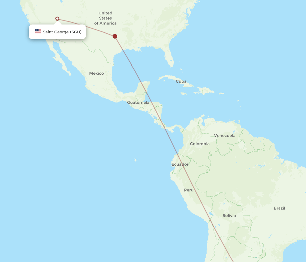 SGU-EZE flight routes