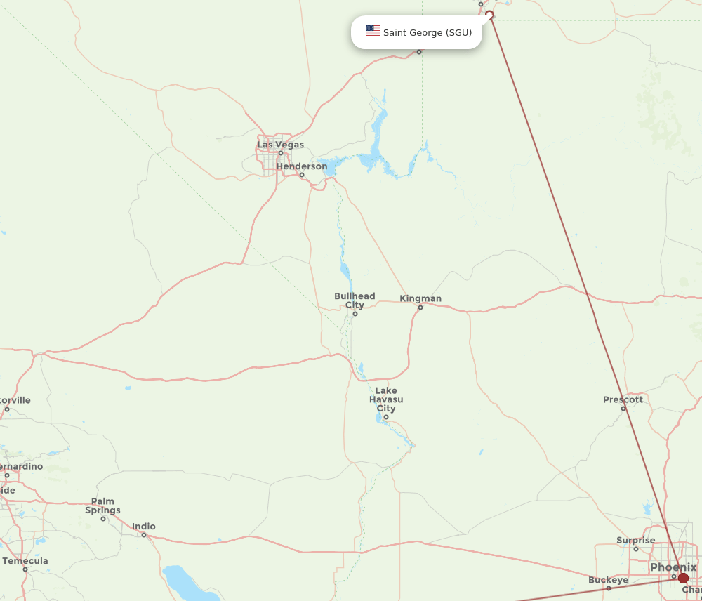 SGU-SAN flight routes