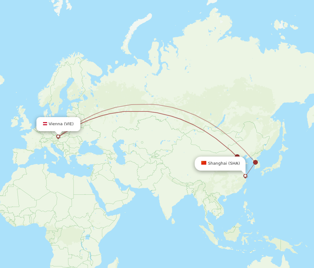 SHA-VIE flight routes