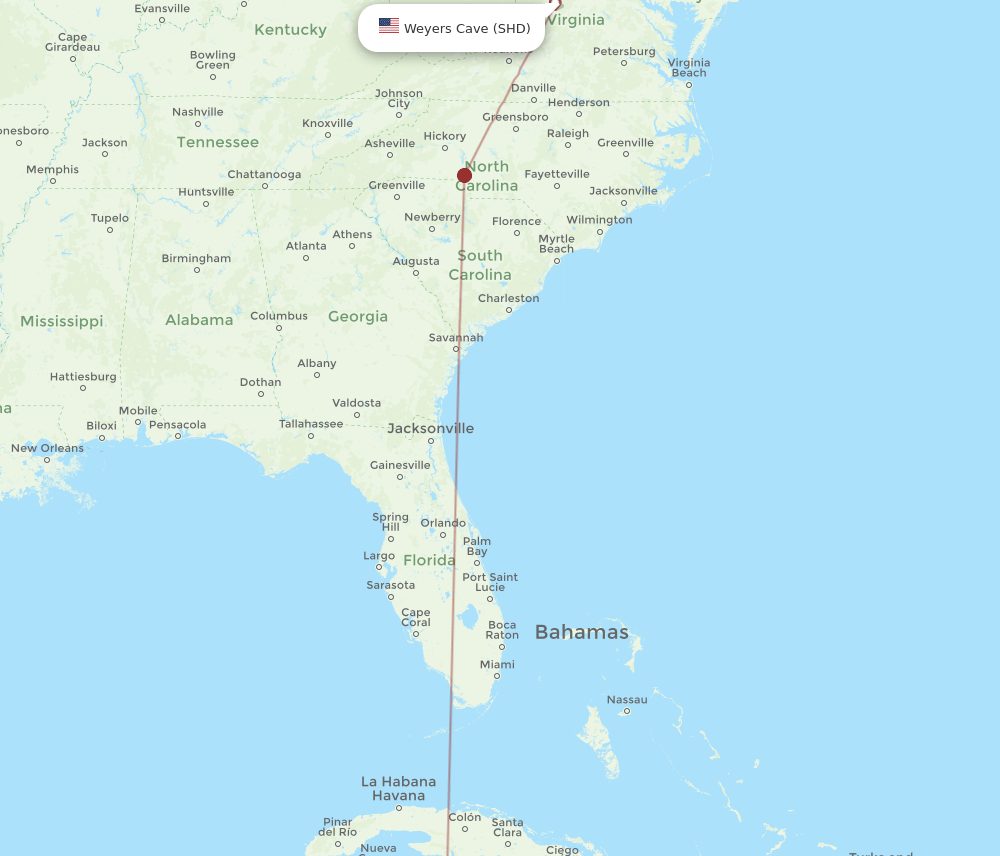 SHD-GCM flight routes