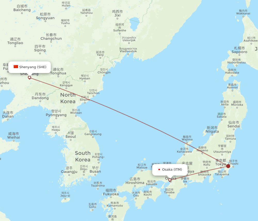 SHE-ITM flight routes