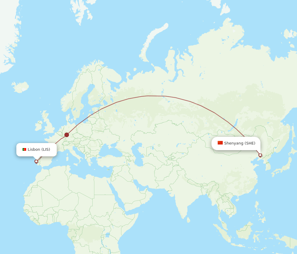 SHE-LIS flight routes
