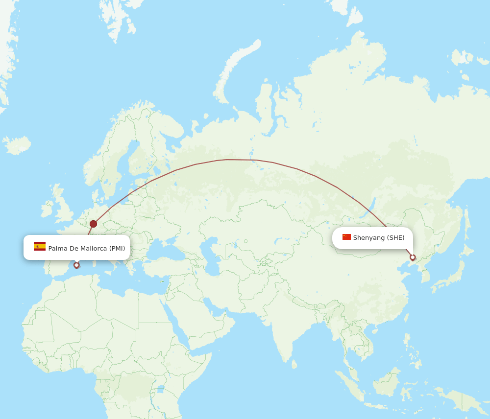 SHE-PMI flight routes