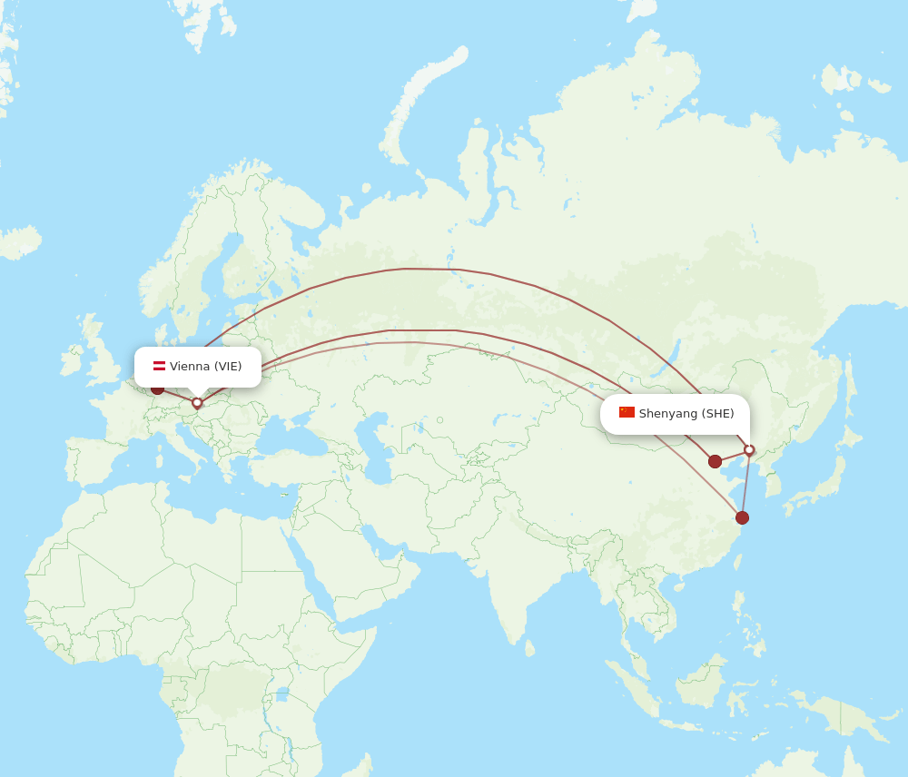 SHE-VIE flight routes