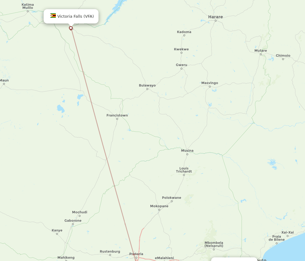 SHO-VFA flight routes