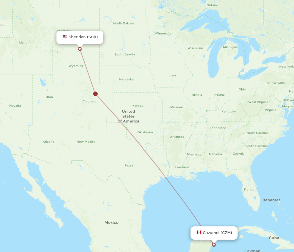 SHR-CZM flight routes