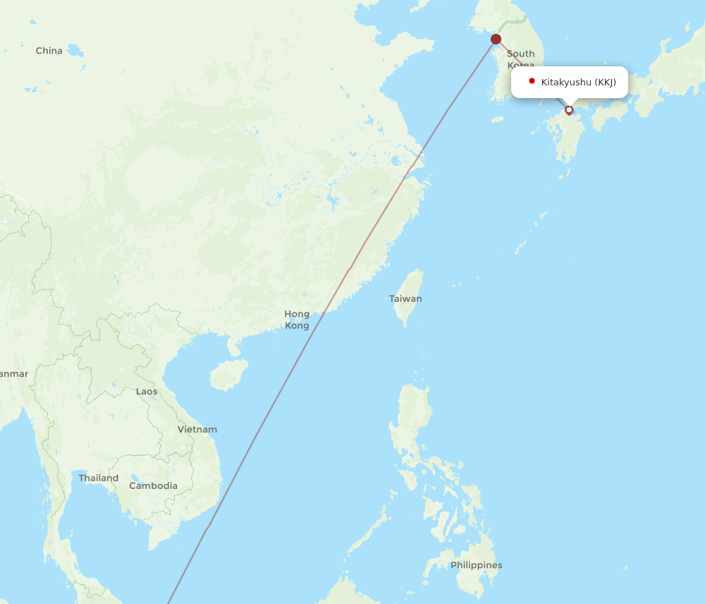 SIN-KKJ flight routes