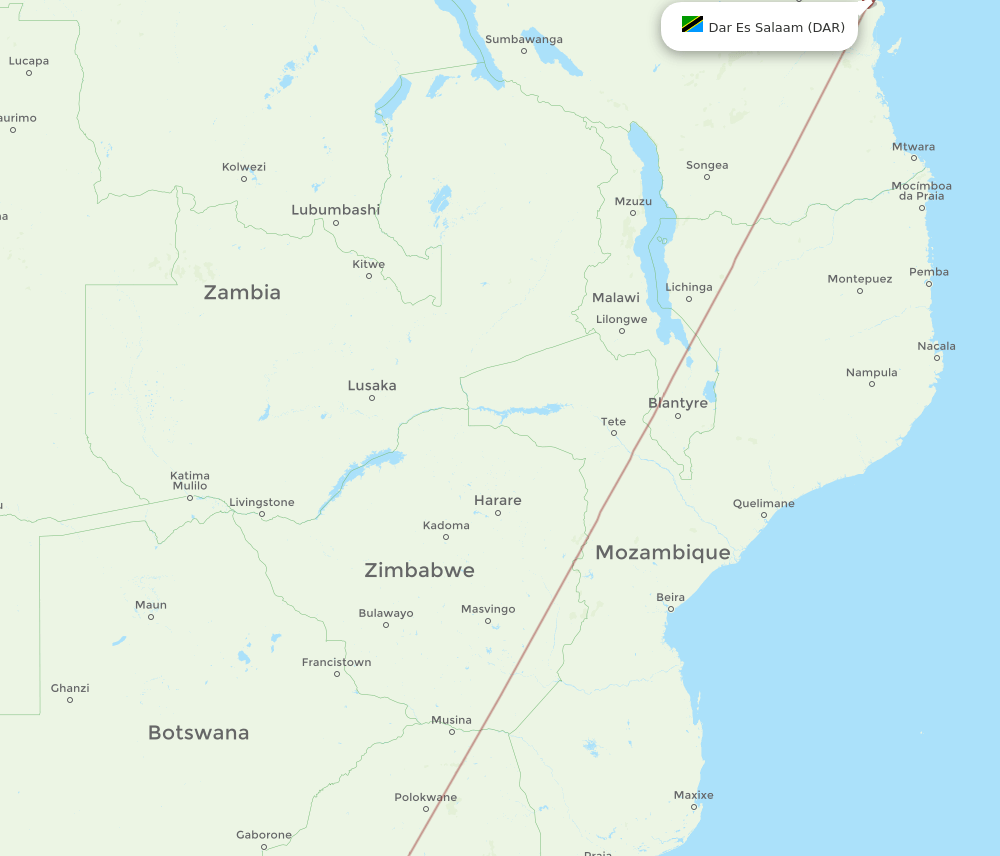SIS-DAR flight routes
