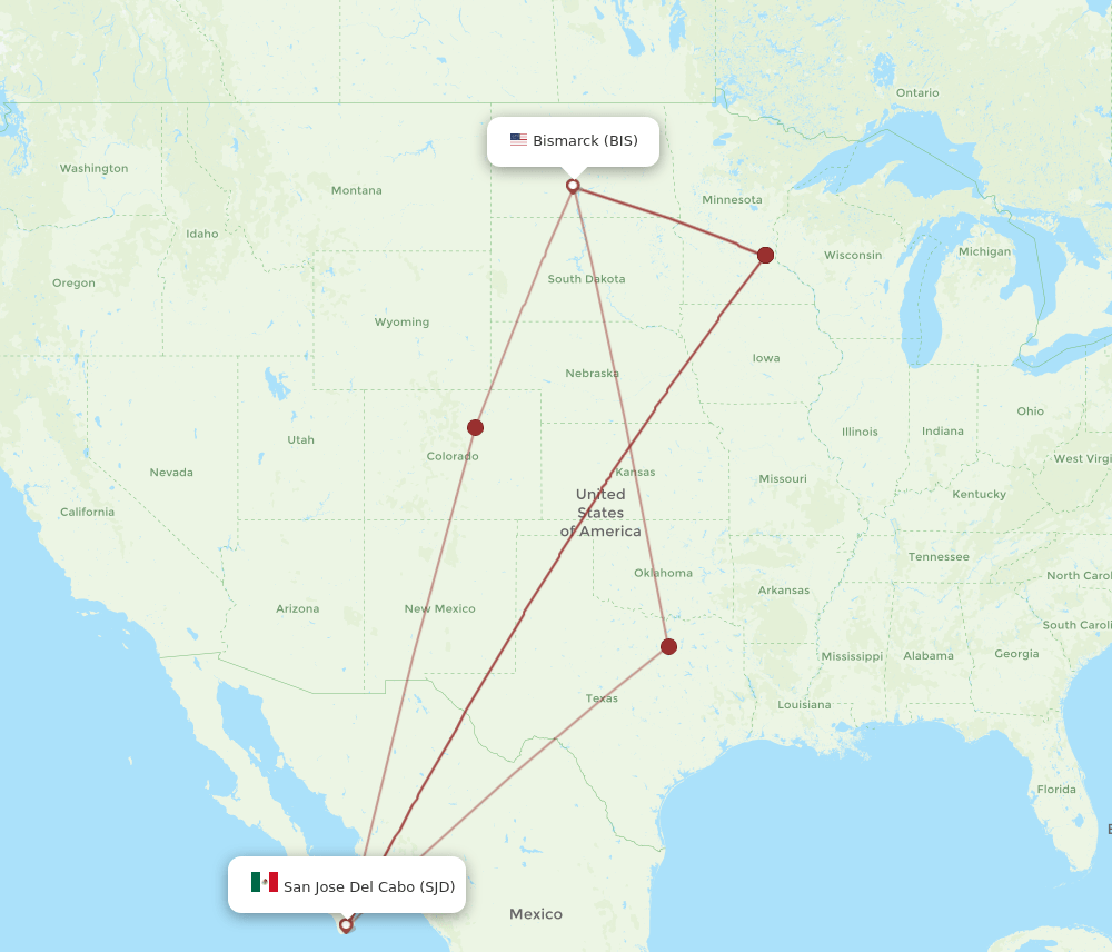 SJD-BIS flight routes