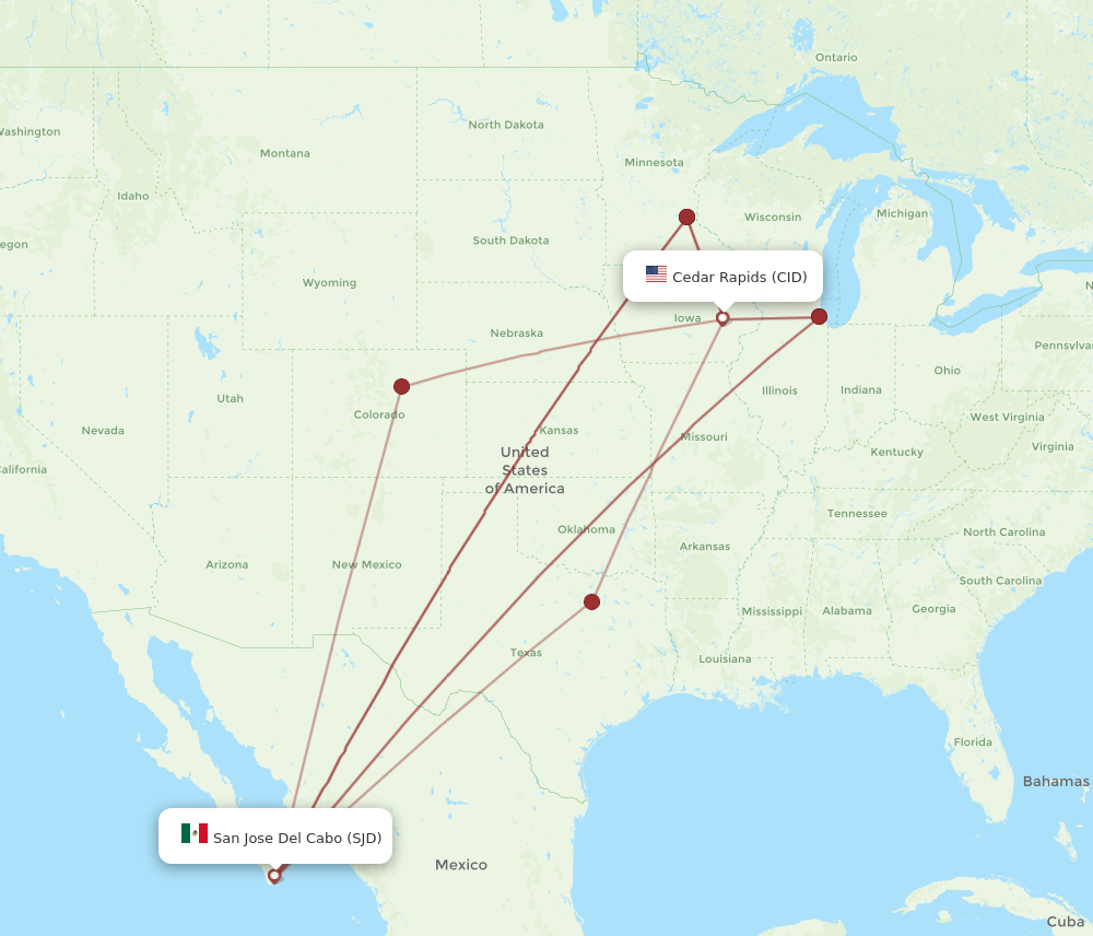 SJD-CID flight routes